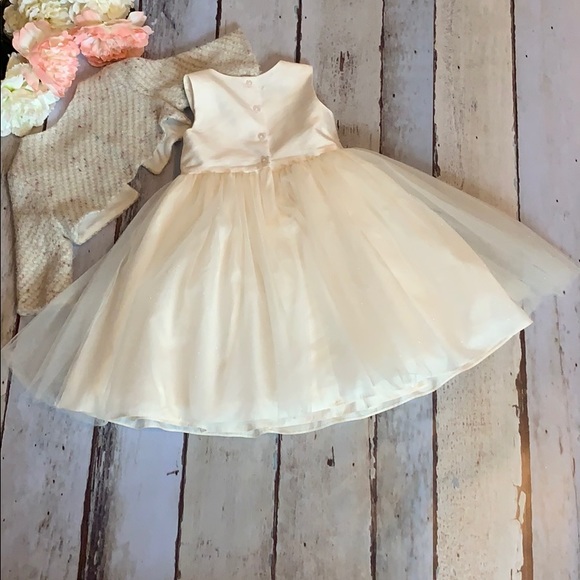 Pippa and Julie cream dress with cardigan - Picture 4 of 8